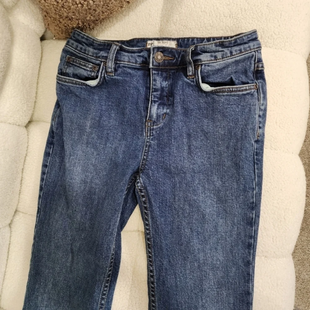 Free People Chloe Crop Flare Jeans🤍
